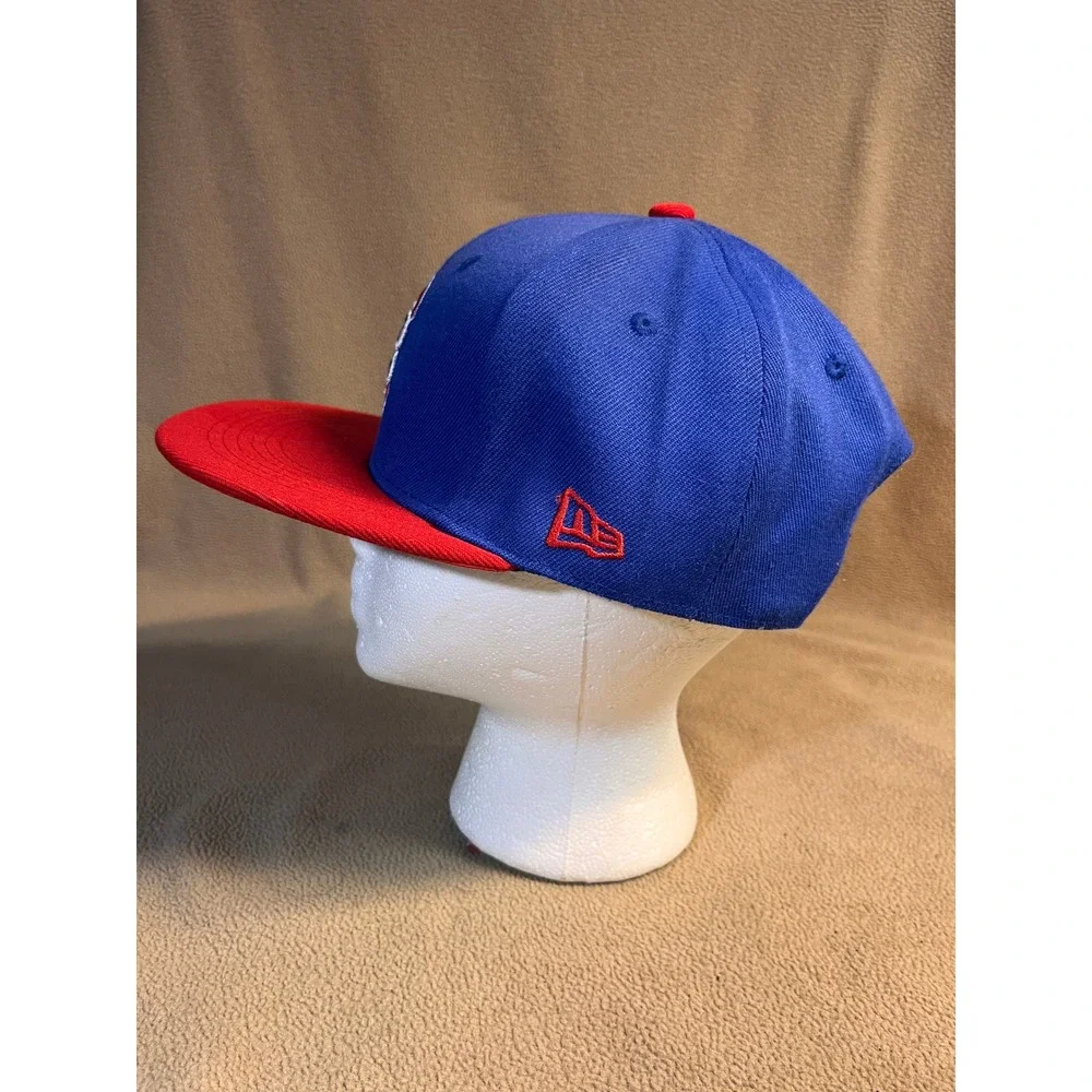 New Era Chicago Cubs 9FIFTY Snapback Hat Blue Red Walking Bear MLB Cap